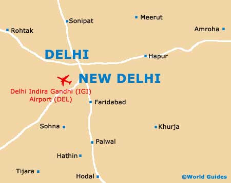 Indira Gandhi International Airport location