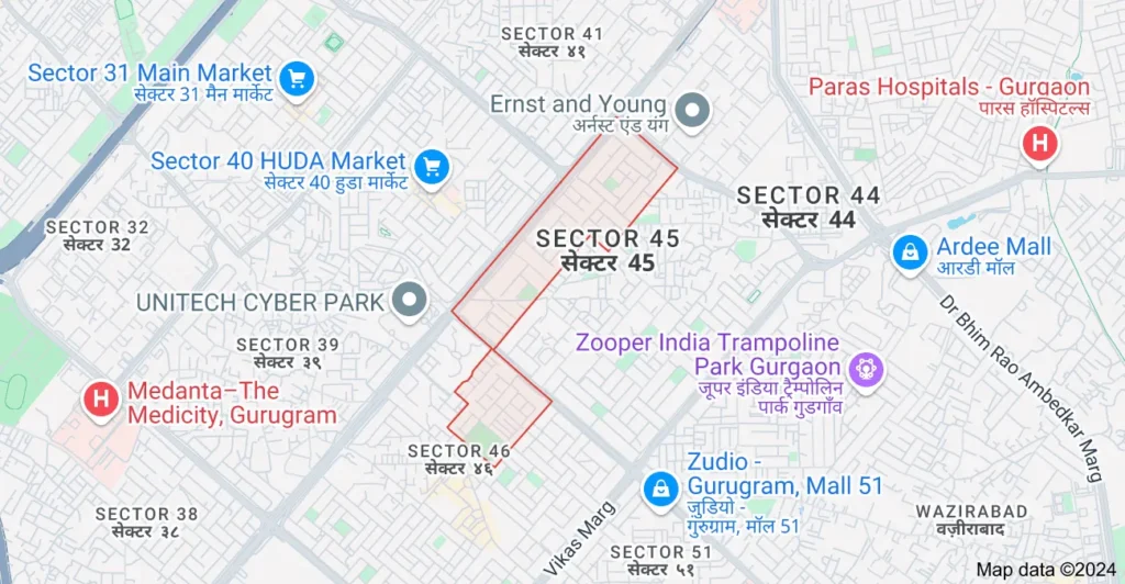 Greenwood City Gurgaon location